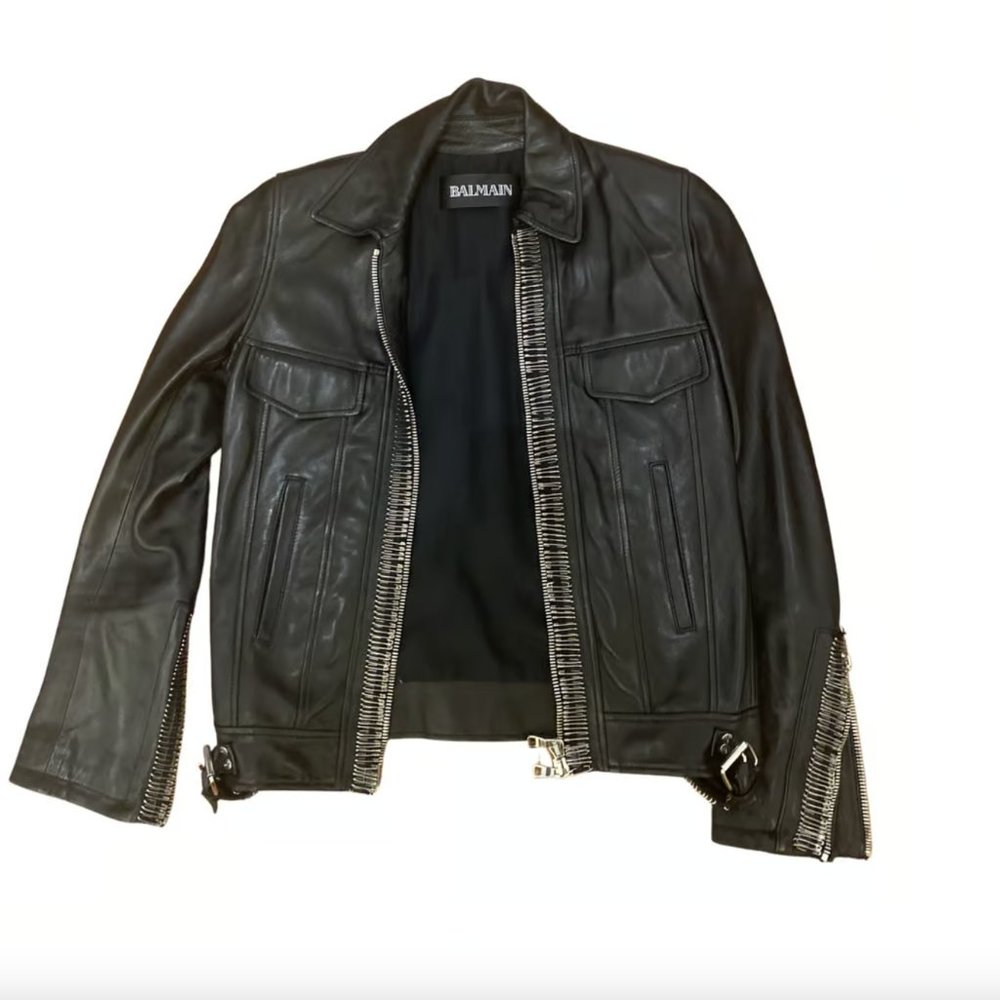 Balmain leather jacket